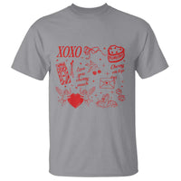 Xoxo Valentines Day T Shirt Love You Cherry Much Vintage Coquette