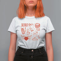 Xoxo Valentines Day T Shirt For Women Love You Cherry Much Vintage Coquette