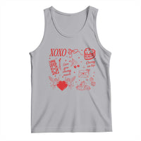 Xoxo Valentines Day Tank Top Love You Cherry Much Vintage Coquette