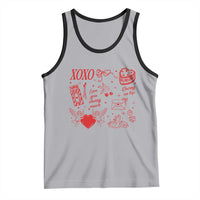 Xoxo Valentines Day Tank Top Love You Cherry Much Vintage Coquette