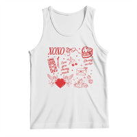 Xoxo Valentines Day Tank Top Love You Cherry Much Vintage Coquette
