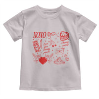 Xoxo Valentines Day Toddler T Shirt Love You Cherry Much Vintage Coquette