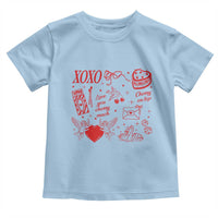 Xoxo Valentines Day Toddler T Shirt Love You Cherry Much Vintage Coquette
