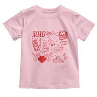 Xoxo Valentines Day Toddler T Shirt Love You Cherry Much Vintage Coquette