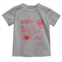 Xoxo Valentines Day Toddler T Shirt Love You Cherry Much Vintage Coquette