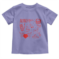 Xoxo Valentines Day Toddler T Shirt Love You Cherry Much Vintage Coquette