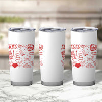 Xoxo Valentines Day Tumbler Cup Love You Cherry Much Vintage Coquette