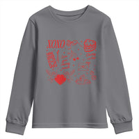 Xoxo Valentines Day Youth Sweatshirt Love You Cherry Much Vintage Coquette