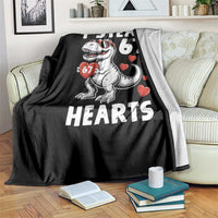 Funny I Steal 67 Hearts Valentines Day Six Seven Meme Throw Blanket