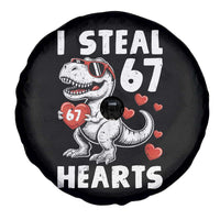 Funny I Steal 67 Hearts Valentines Day Six Seven Meme Spare Tire Cover