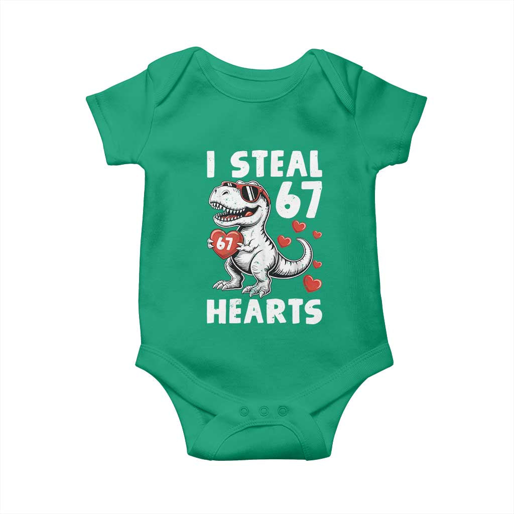 Funny I Steal 67 Hearts Valentines Day Six Seven Meme Baby Onesie
