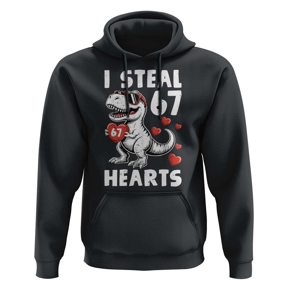 Funny I Steal 67 Hearts Valentines Day Six Seven Meme Hoodie