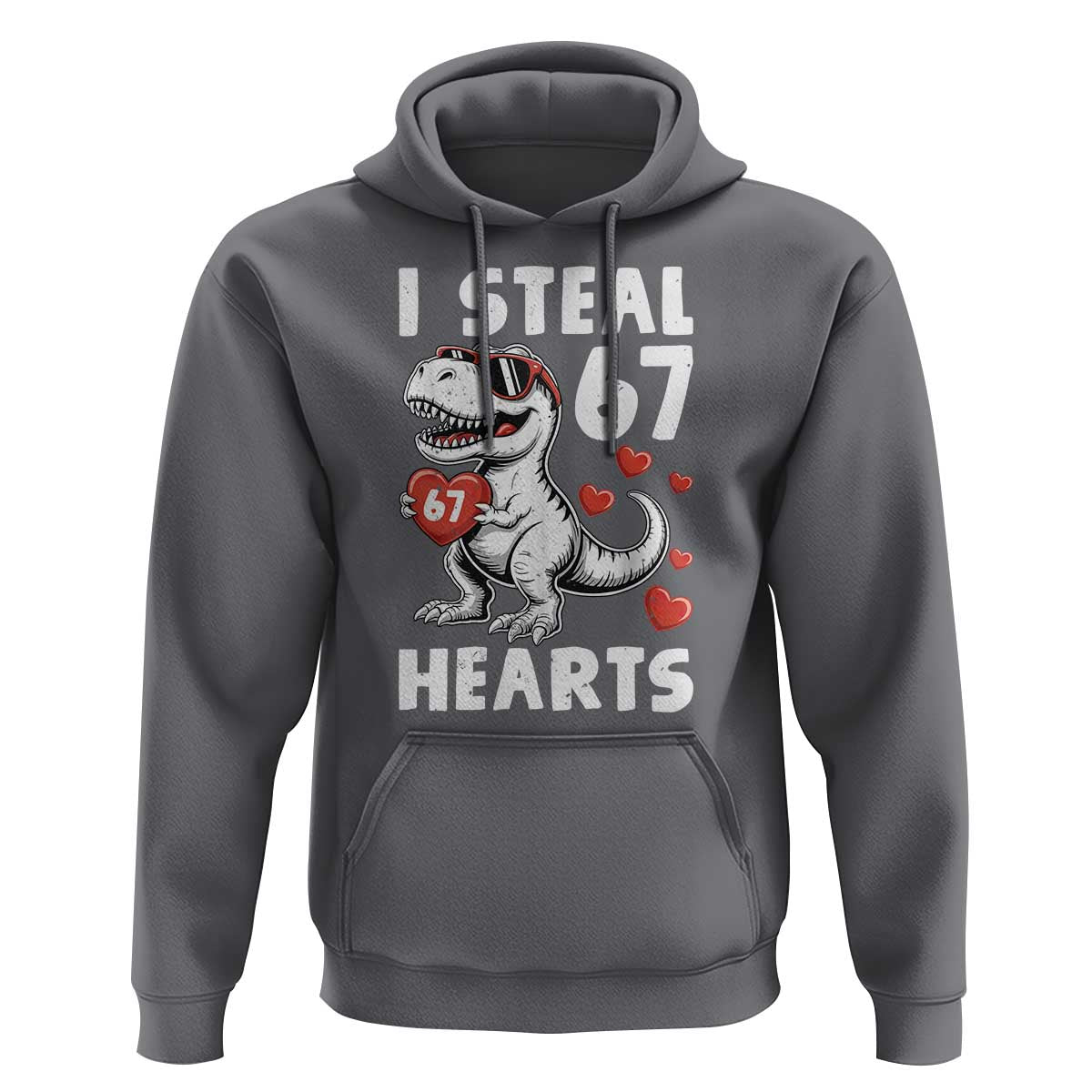 Funny I Steal 67 Hearts Valentines Day Six Seven Meme Hoodie