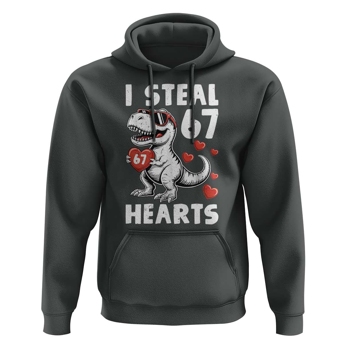 Funny I Steal 67 Hearts Valentines Day Six Seven Meme Hoodie