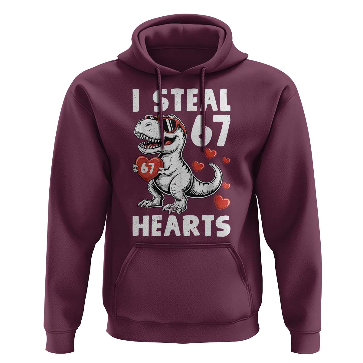Funny I Steal 67 Hearts Valentines Day Six Seven Meme Hoodie