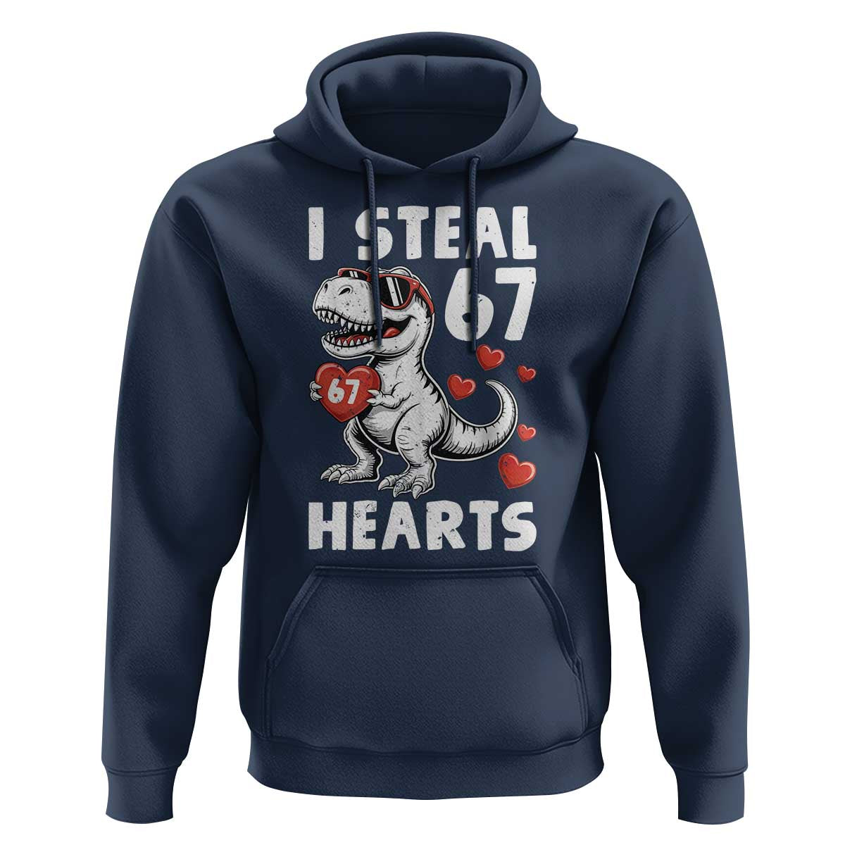 Funny I Steal 67 Hearts Valentines Day Six Seven Meme Hoodie