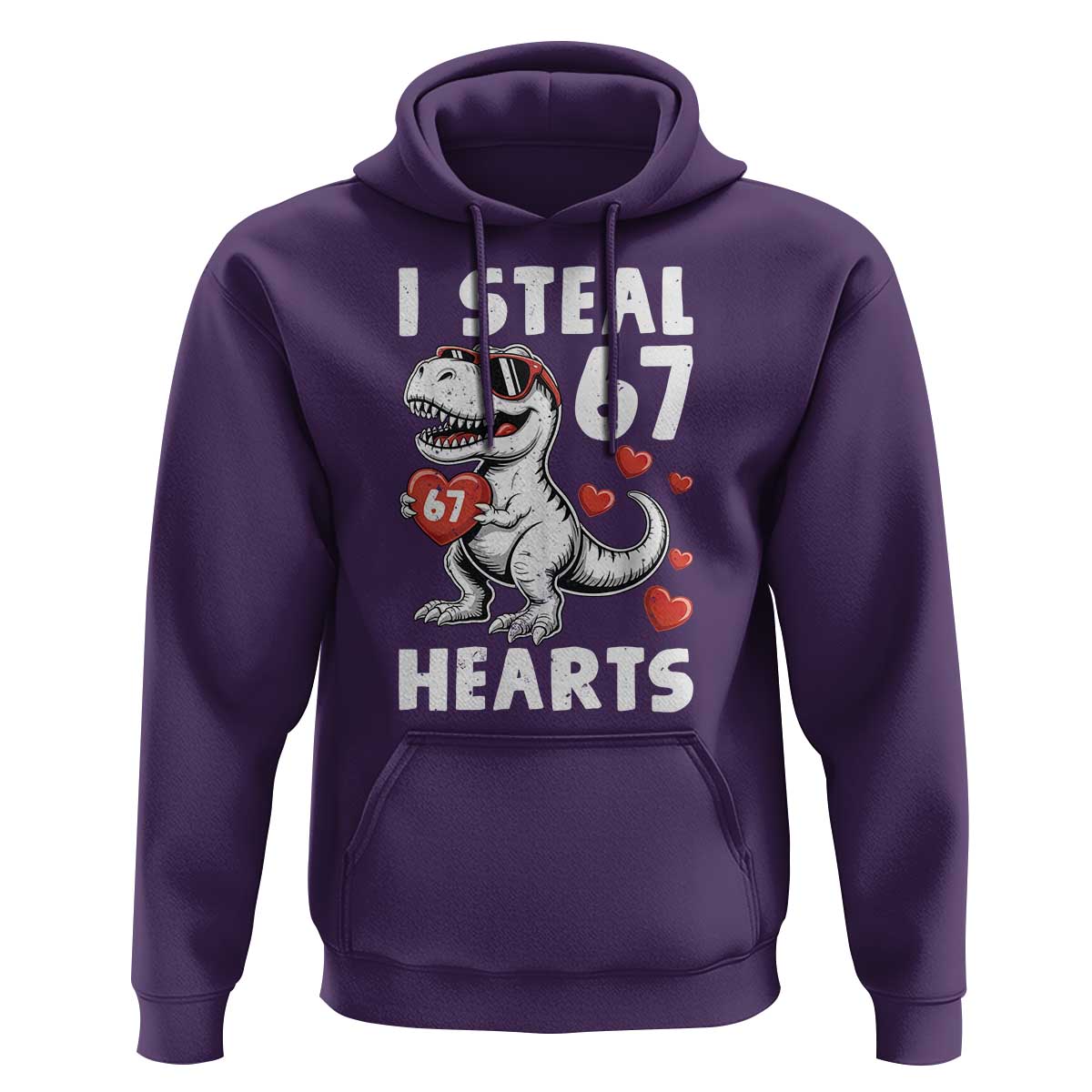 Funny I Steal 67 Hearts Valentines Day Six Seven Meme Hoodie