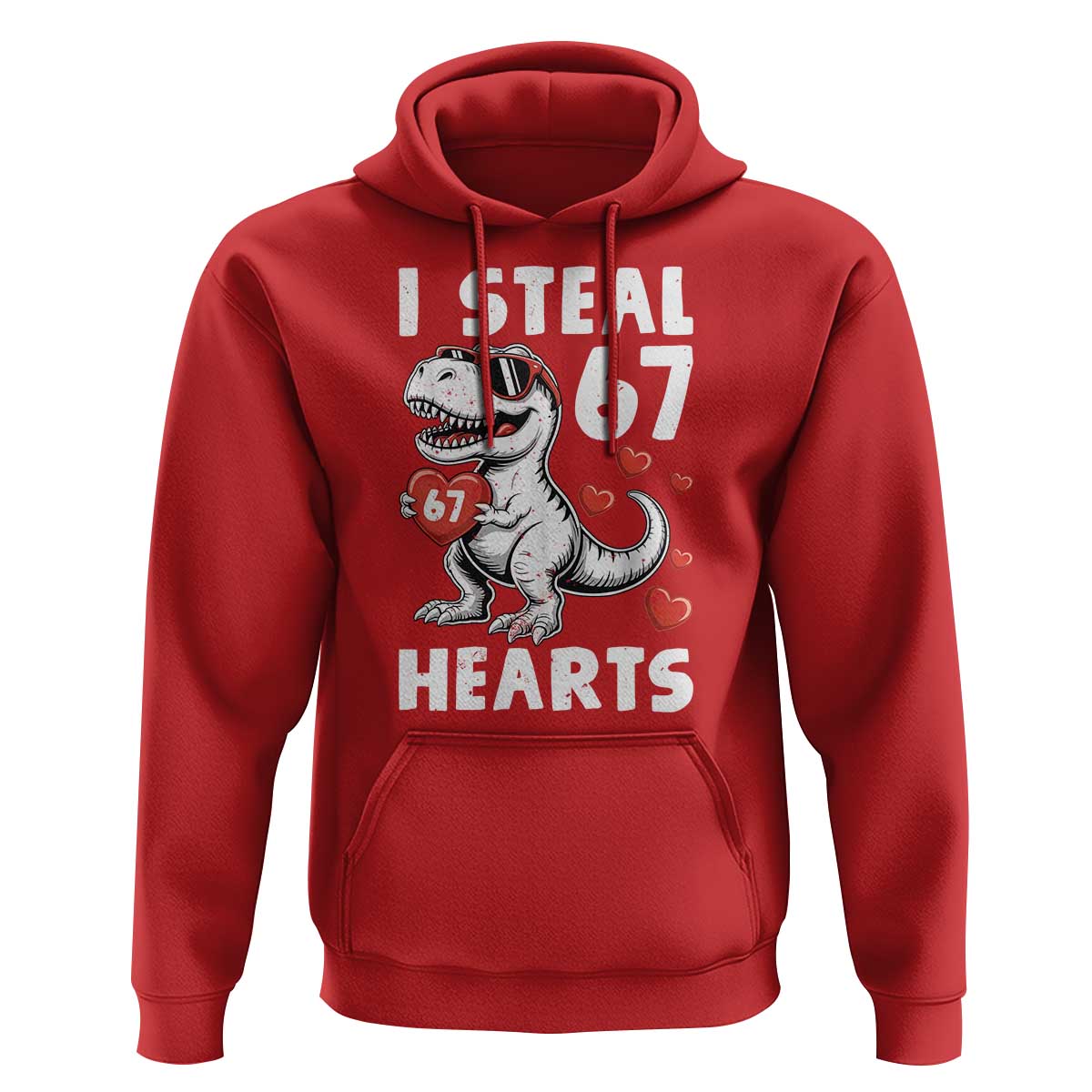 Funny I Steal 67 Hearts Valentines Day Six Seven Meme Hoodie