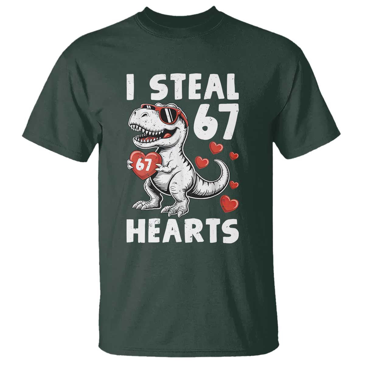 Funny I Steal 67 Hearts Valentines Day Six Seven Meme T Shirt