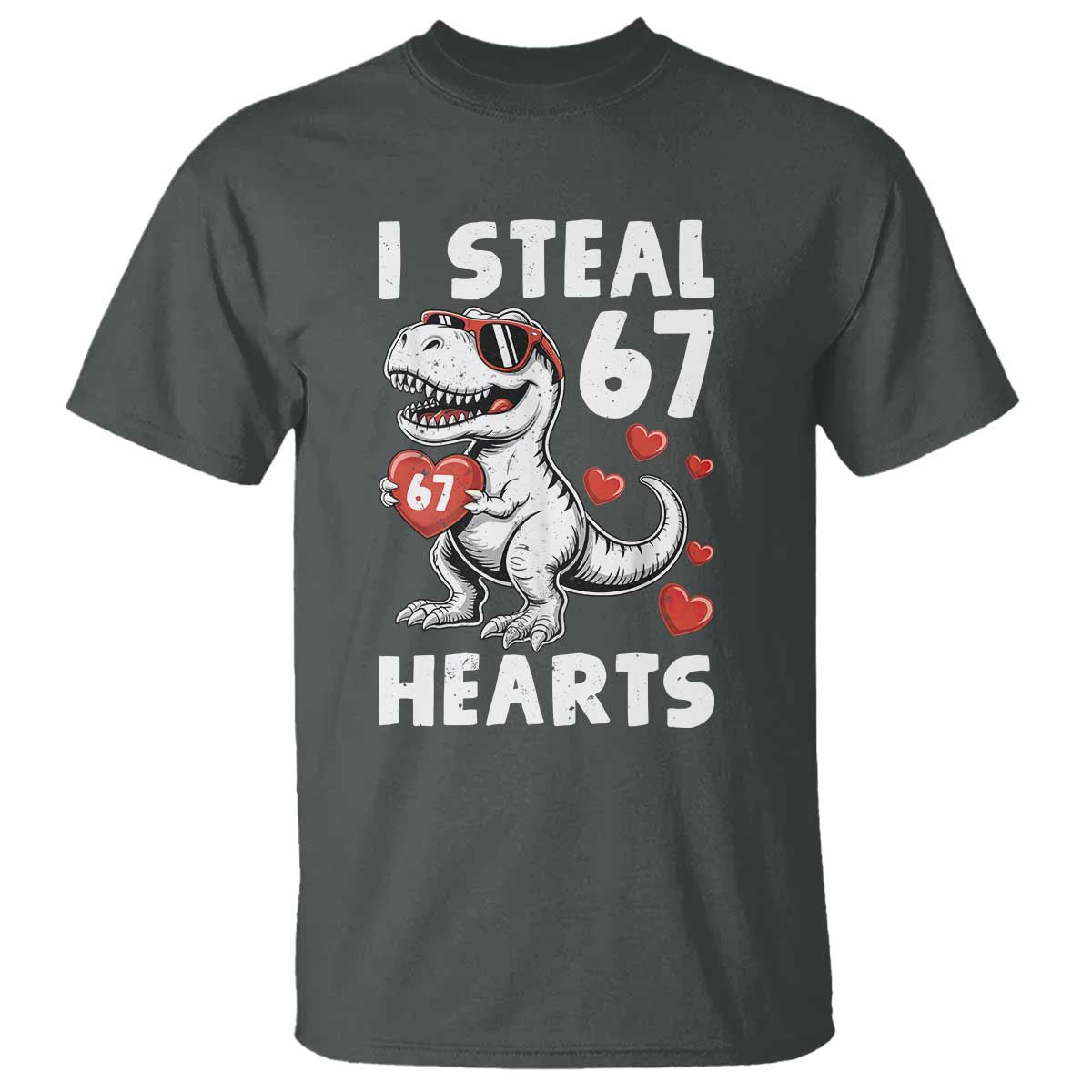 Funny I Steal 67 Hearts Valentines Day Six Seven Meme T Shirt