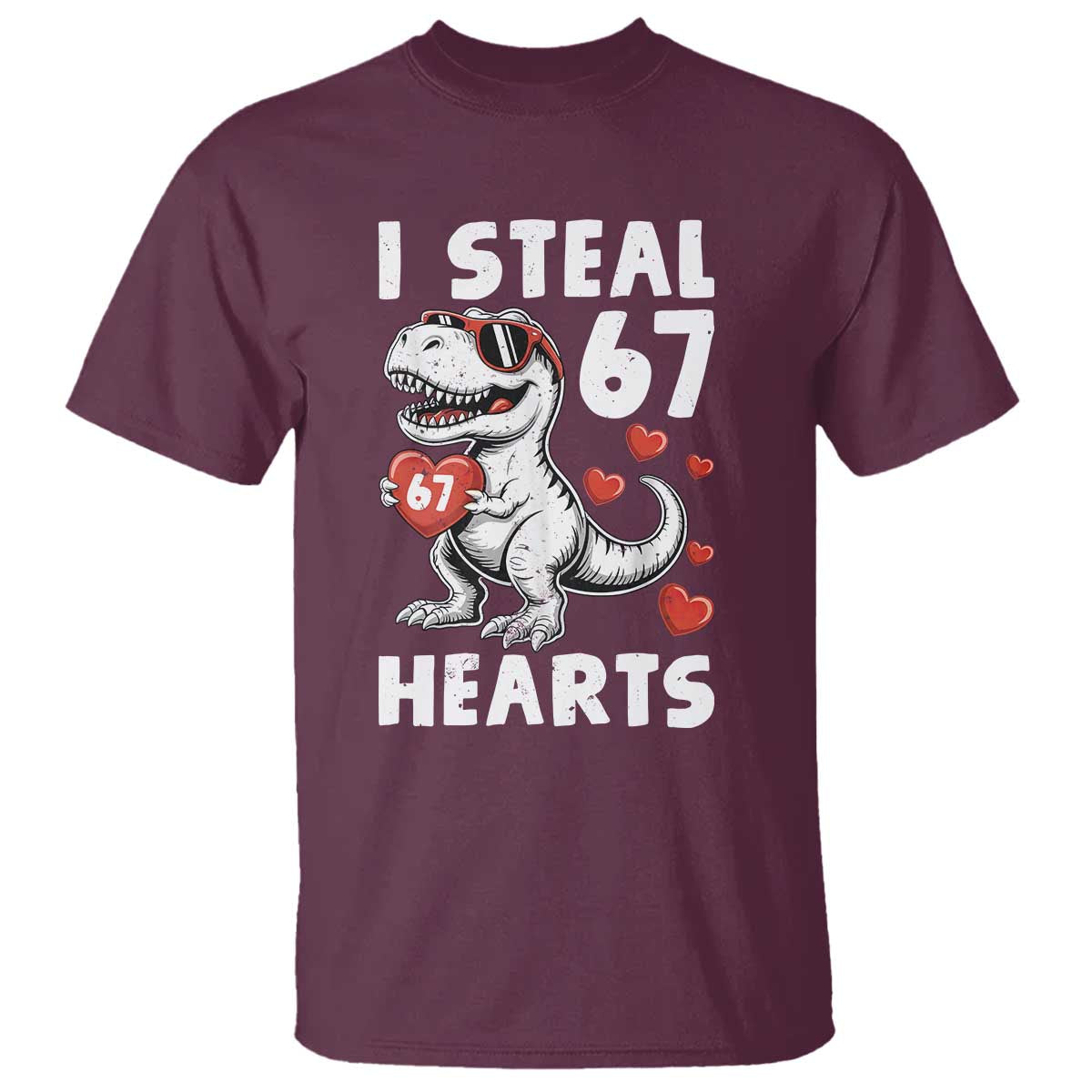 Funny I Steal 67 Hearts Valentines Day Six Seven Meme T Shirt