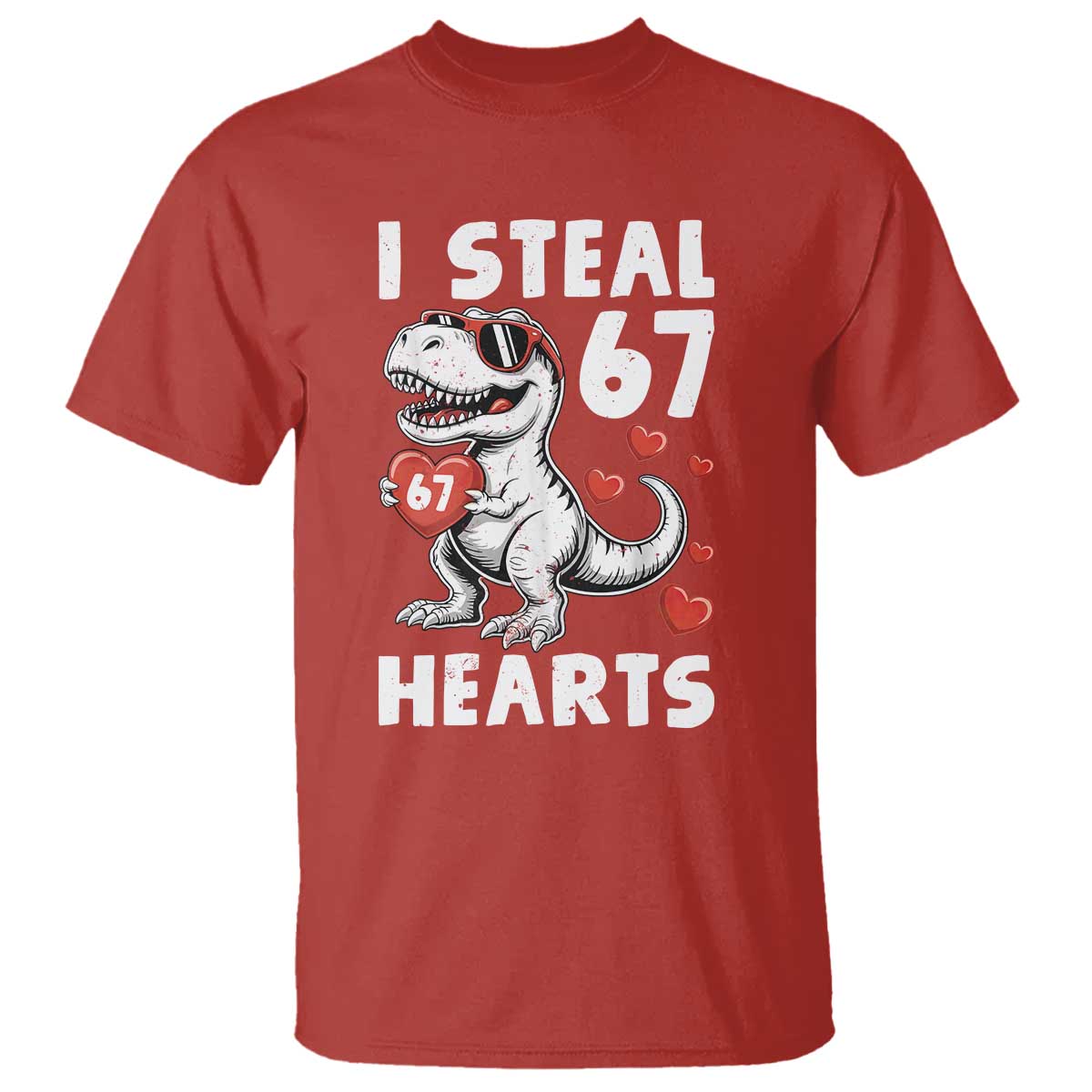Funny I Steal 67 Hearts Valentines Day Six Seven Meme T Shirt