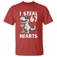 Funny I Steal 67 Hearts Valentines Day Six Seven Meme T Shirt