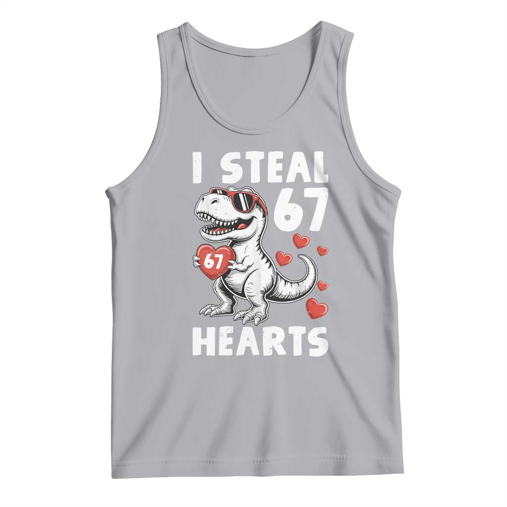 Funny I Steal 67 Hearts Valentines Day Six Seven Meme Tank Top