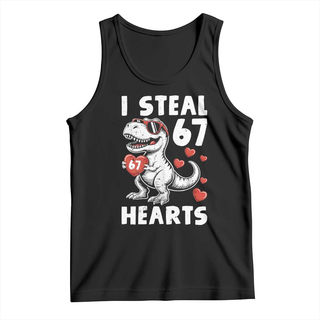 Funny I Steal 67 Hearts Valentines Day Six Seven Meme Tank Top