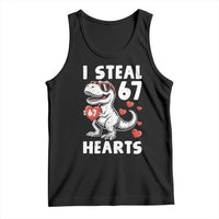 Funny I Steal 67 Hearts Valentines Day Six Seven Meme Tank Top