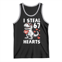 Funny I Steal 67 Hearts Valentines Day Six Seven Meme Tank Top