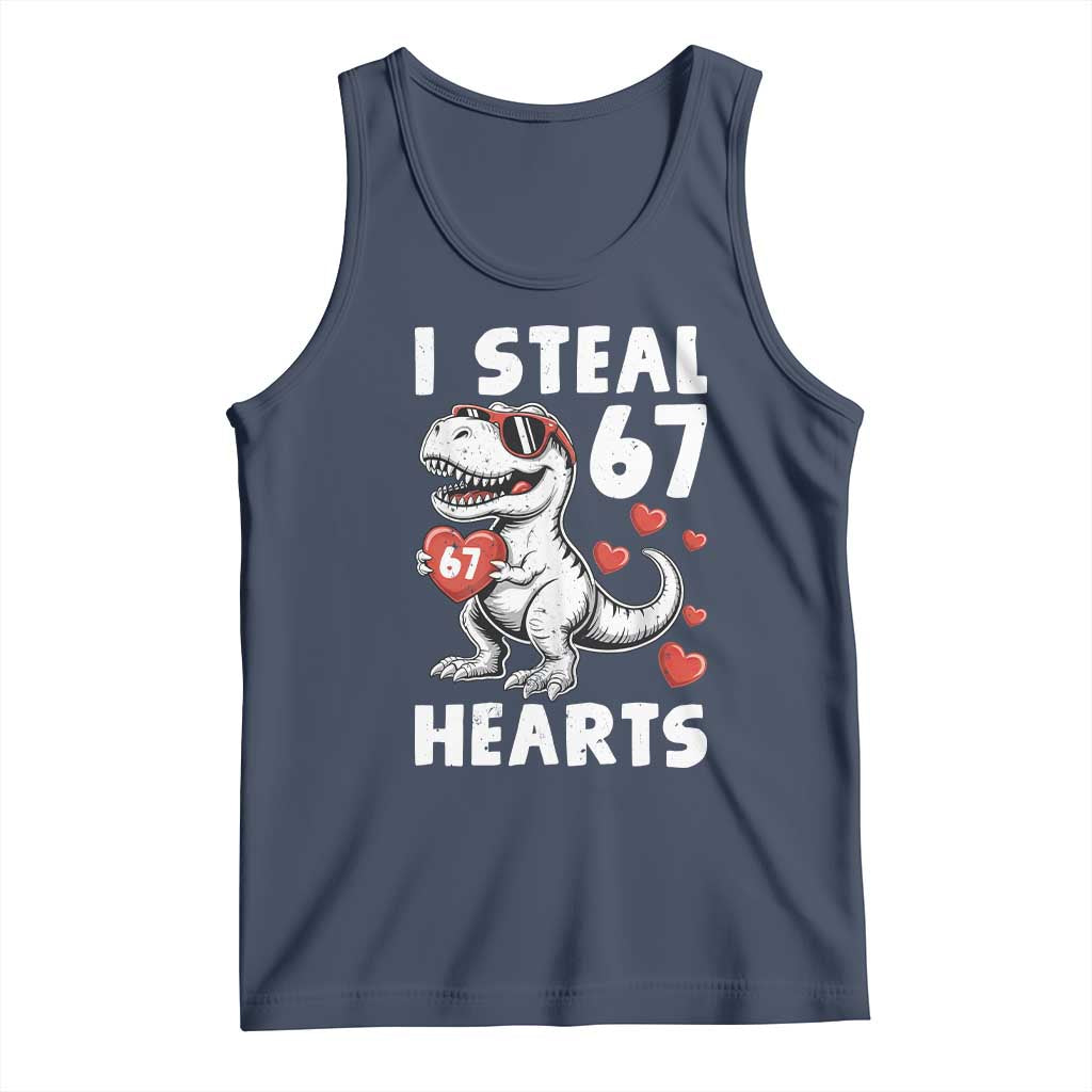 Funny I Steal 67 Hearts Valentines Day Six Seven Meme Tank Top