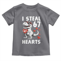 Funny I Steal 67 Hearts Valentines Day Six Seven Meme Toddler T Shirt