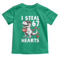 Funny I Steal 67 Hearts Valentines Day Six Seven Meme Toddler T Shirt
