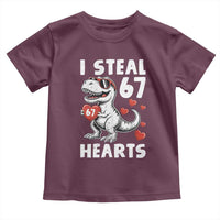 Funny I Steal 67 Hearts Valentines Day Six Seven Meme Toddler T Shirt