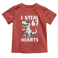 Funny I Steal 67 Hearts Valentines Day Six Seven Meme Toddler T Shirt