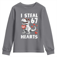 Funny I Steal 67 Hearts Valentines Day Six Seven Meme Youth Sweatshirt