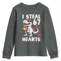 Funny I Steal 67 Hearts Valentines Day Six Seven Meme Youth Sweatshirt