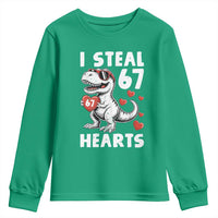 Funny I Steal 67 Hearts Valentines Day Six Seven Meme Youth Sweatshirt