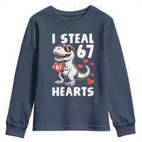 Funny I Steal 67 Hearts Valentines Day Six Seven Meme Youth Sweatshirt