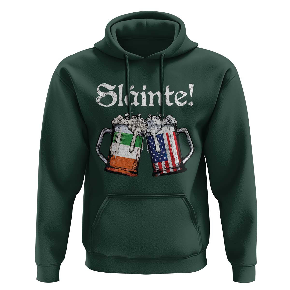 Funny St Patrick's Day Beer Drinking Slainte Hoodie Irish American Beer