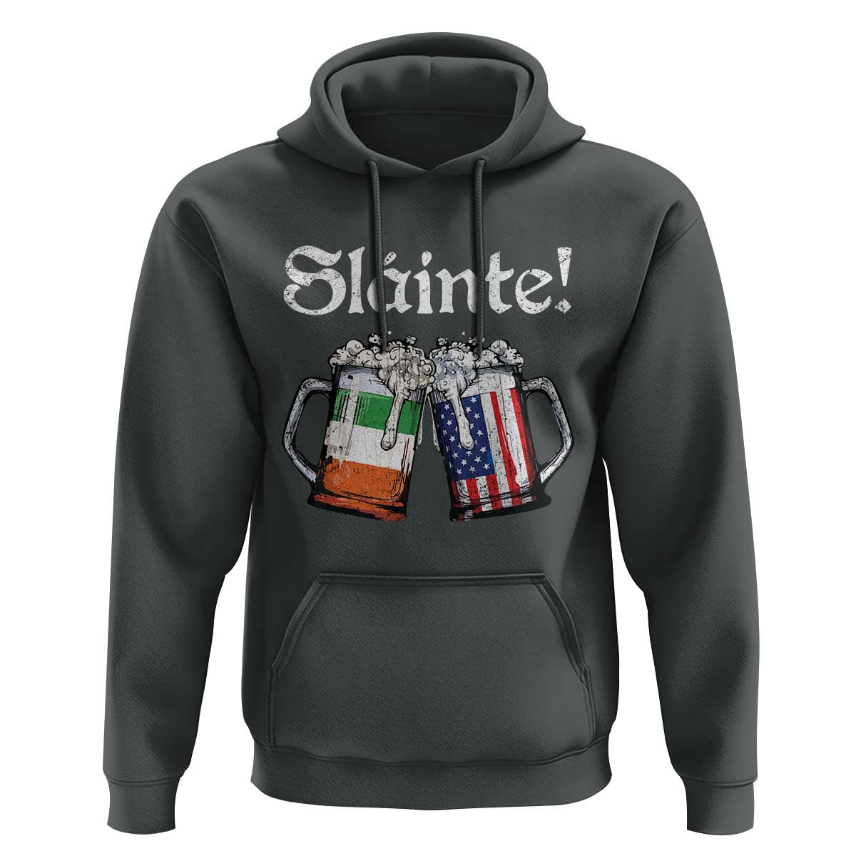 Funny St Patrick's Day Beer Drinking Slainte Hoodie Irish American Beer