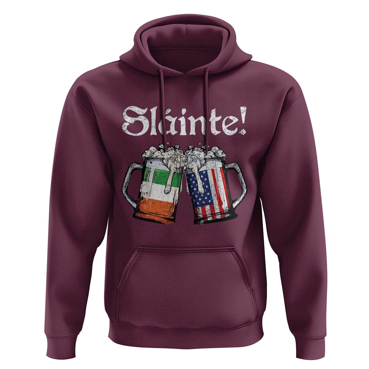 Funny St Patrick's Day Beer Drinking Slainte Hoodie Irish American Beer