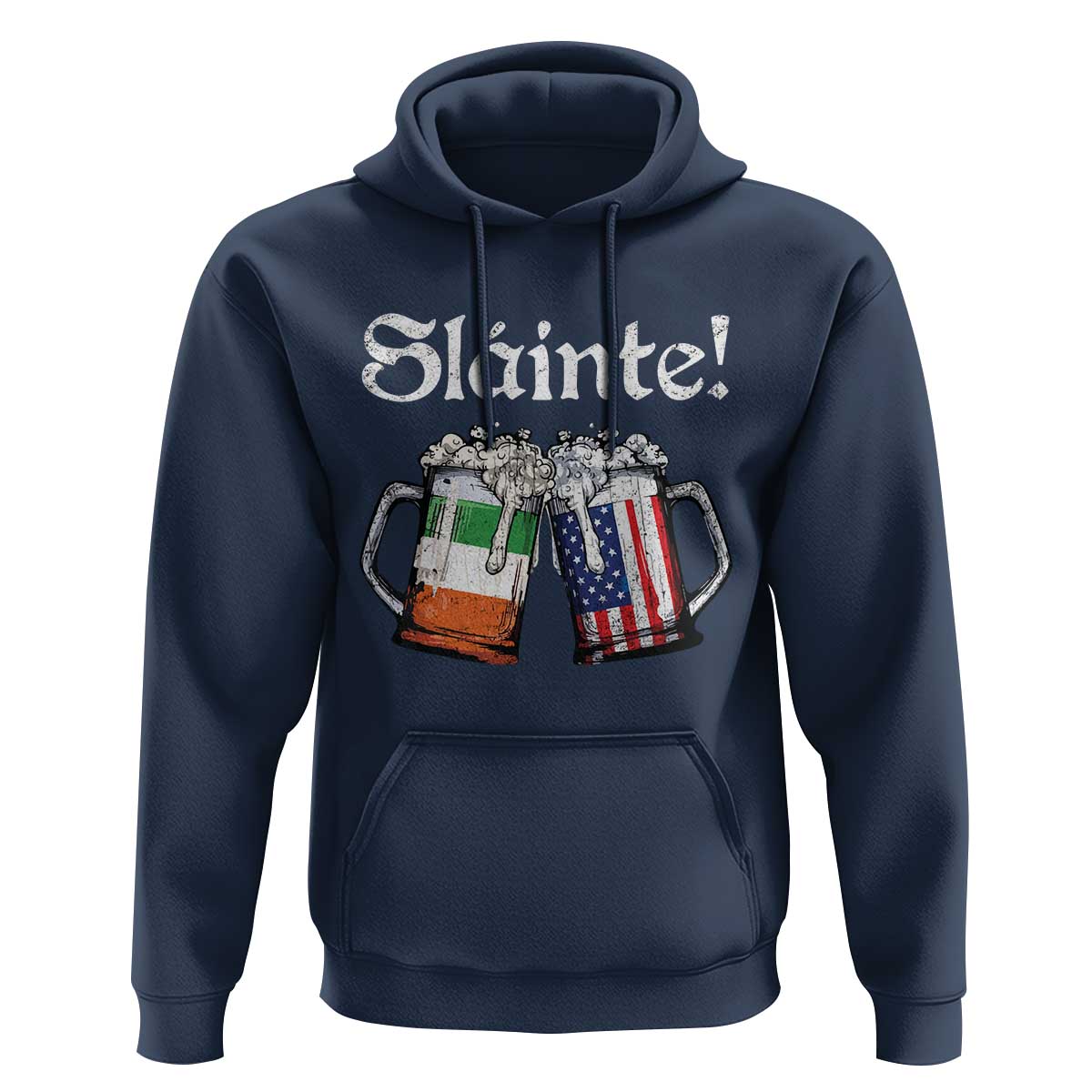 Funny St Patrick's Day Beer Drinking Slainte Hoodie Irish American Beer