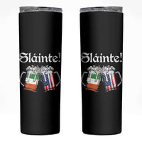Funny St Patrick's Day Beer Drinking Slainte Skinny Tumbler Irish American Beer - Wonder Print Shop
