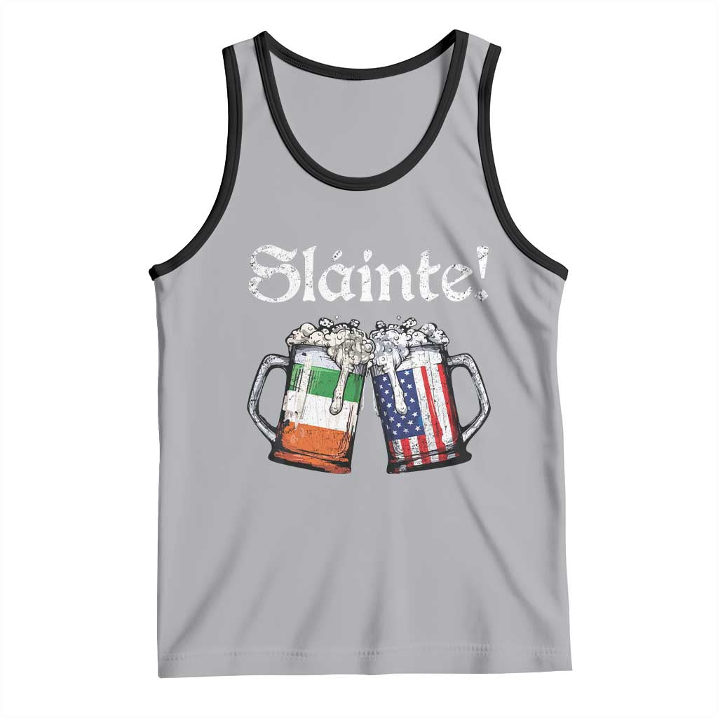 Funny St Patrick's Day Beer Drinking Slainte Tank Top Irish American Beer
