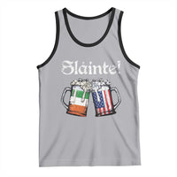 Funny St Patrick's Day Beer Drinking Slainte Tank Top Irish American Beer