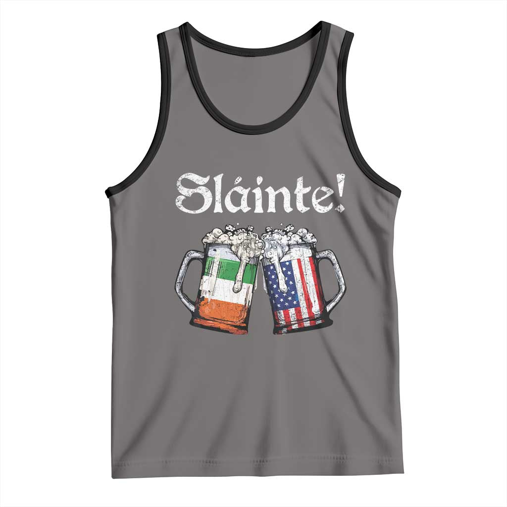 Funny St Patrick's Day Beer Drinking Slainte Tank Top Irish American Beer