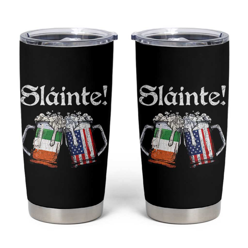 Funny St Patrick's Day Beer Drinking Slainte Tumbler Cup Irish American Beer - Wonder Print Shop