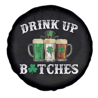 Funny St Patrick's Day Irish Beer Drinking Spare Tire Cover Drink Up Bitches Ireland Flag